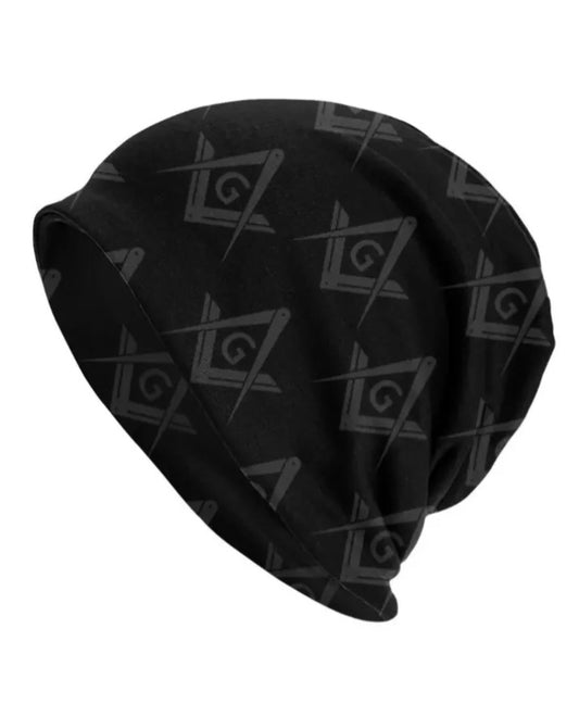 black masonic winter hat