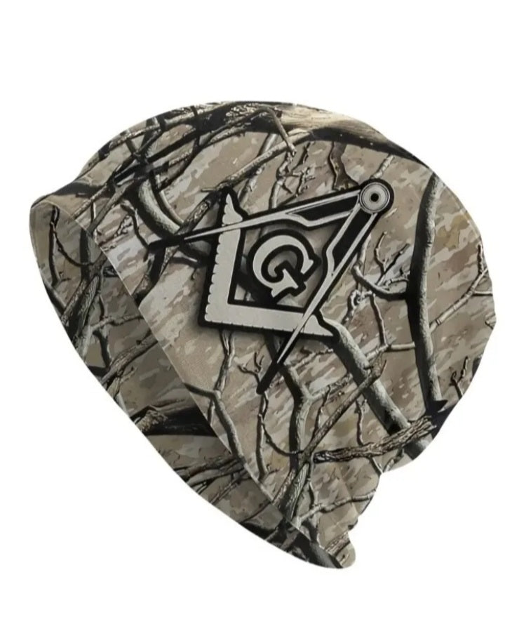 camo masonic hat front view