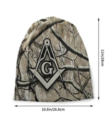 camo masonic hat with dimensions