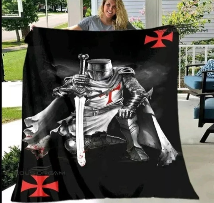 Knight Templar Blanket front view