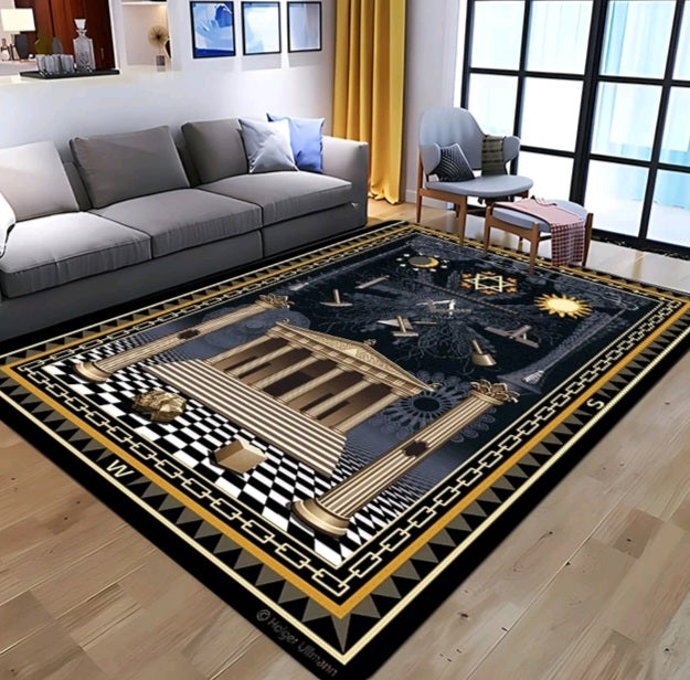 masonic rug 48x63