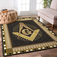 gold masonic rug 31x48