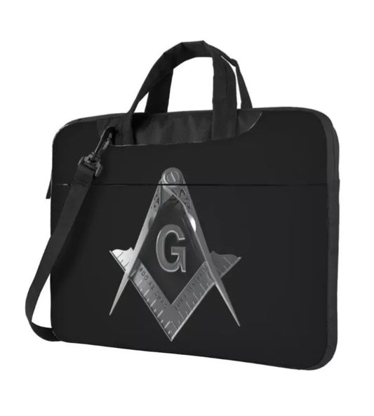 masonic laptop case front view