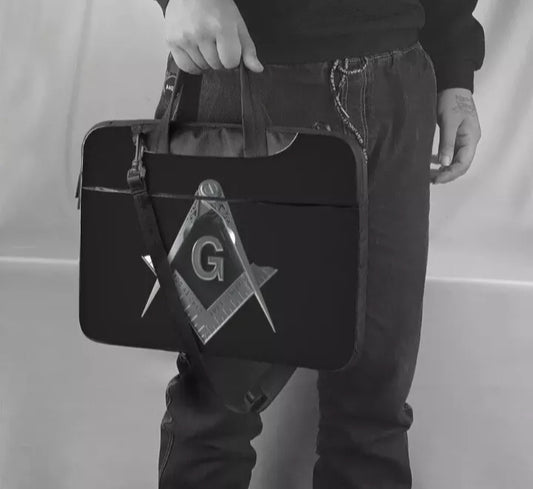 masonic laptop case side view