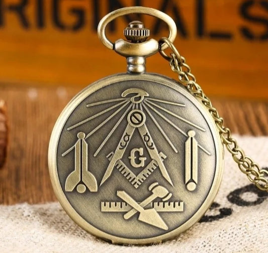 masonic working tools pocket watch front view