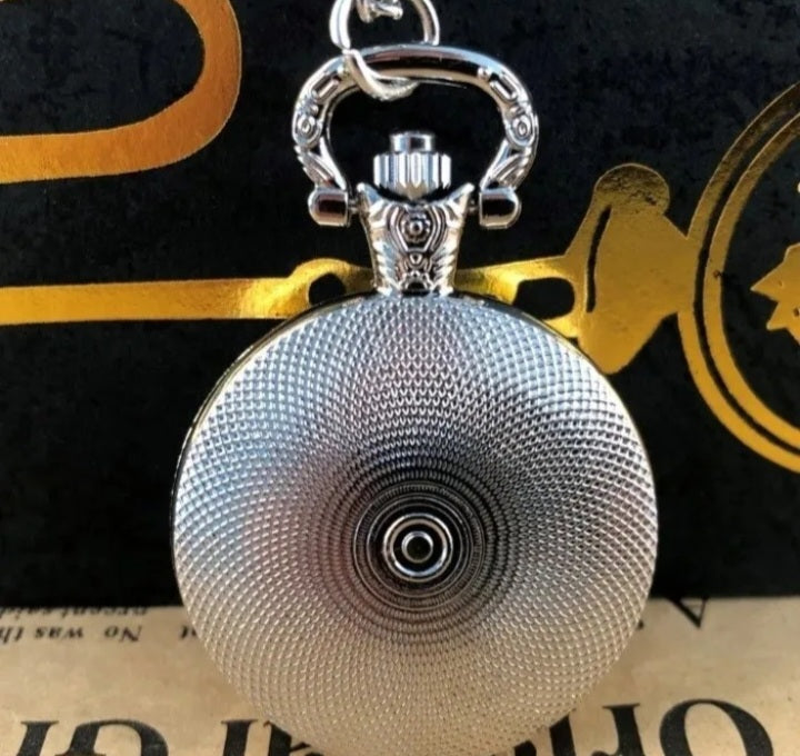 retro masonic pocket watch rear view