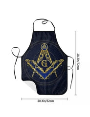 (Set of 3) Masonic Cooking Aprons